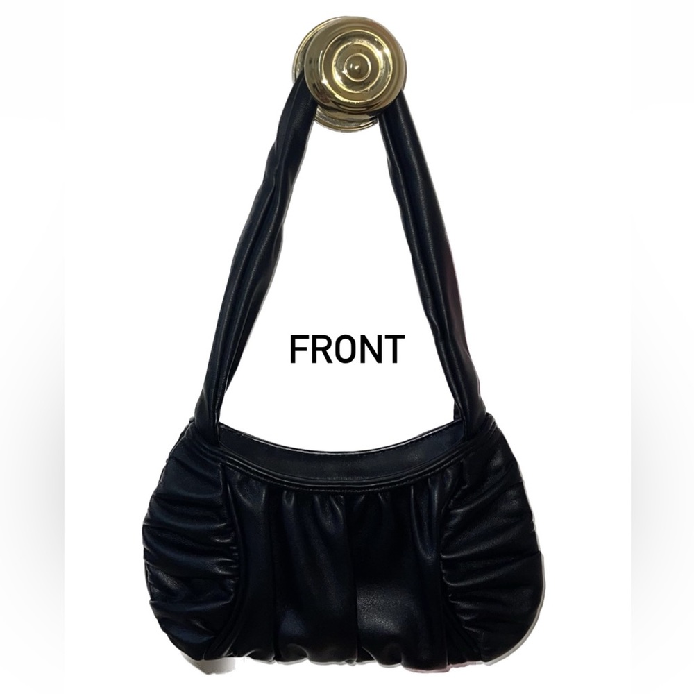 Brandy Melville black leather mini bag